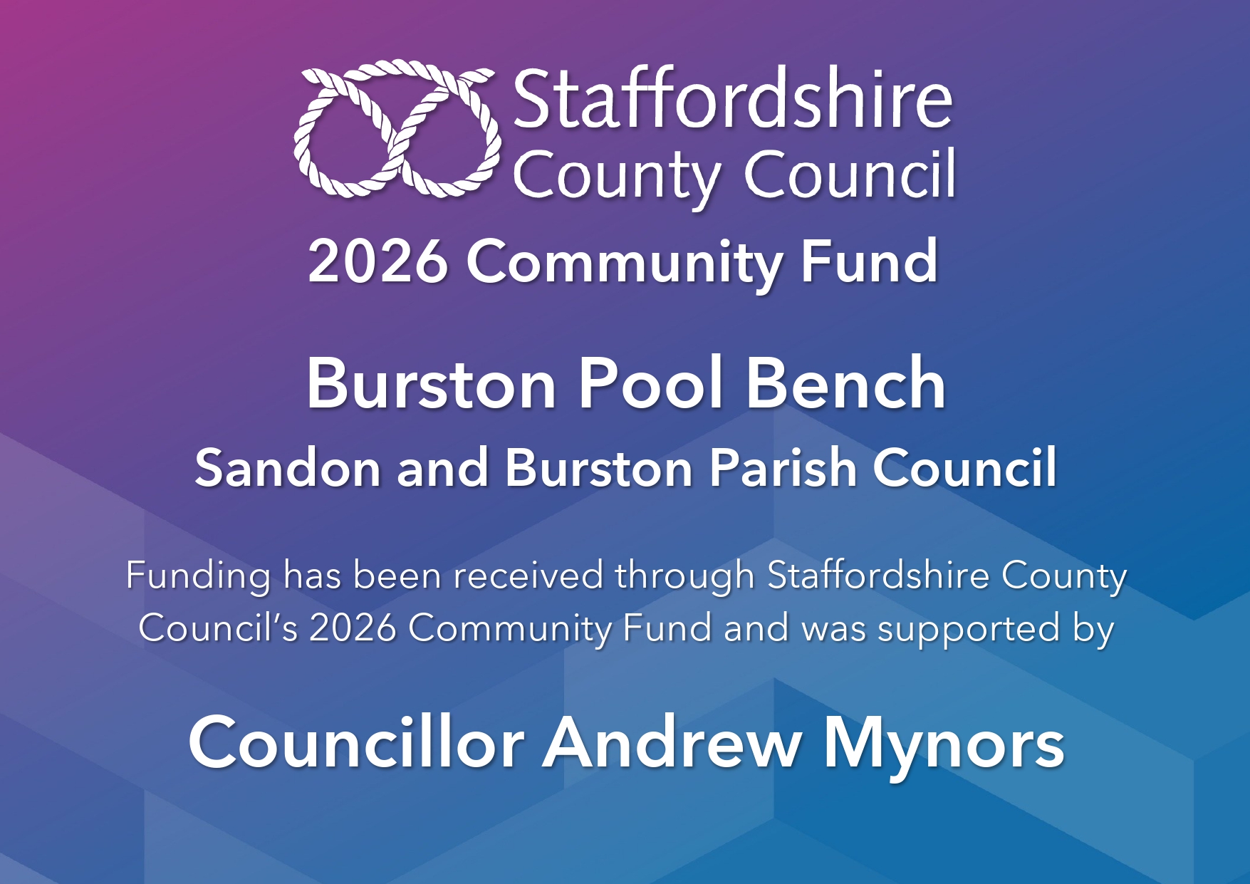 Community Grant SCC CF 2026 Certificate – Burston Pool Bench Community Grant SCC CF 2026 Certificate – Burston Pool Bench